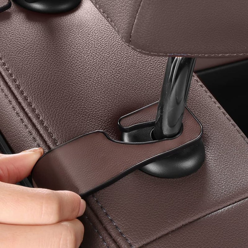 HAOTULE New car headrest Rear seat Multifunctional Storage Box  partition Design  with Cup Holder  Tissue Box  headrest Hook  Suitable for Children and Adults  car Travel Accessories(Coffee Color) - Image 5